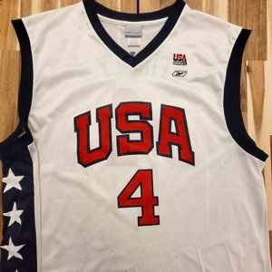 *RARE* USA Basketball -  2002 Michael Finley Jersey - Reebok Replica - Size 2XL